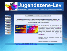 Tablet Screenshot of jugendszene-lev.de